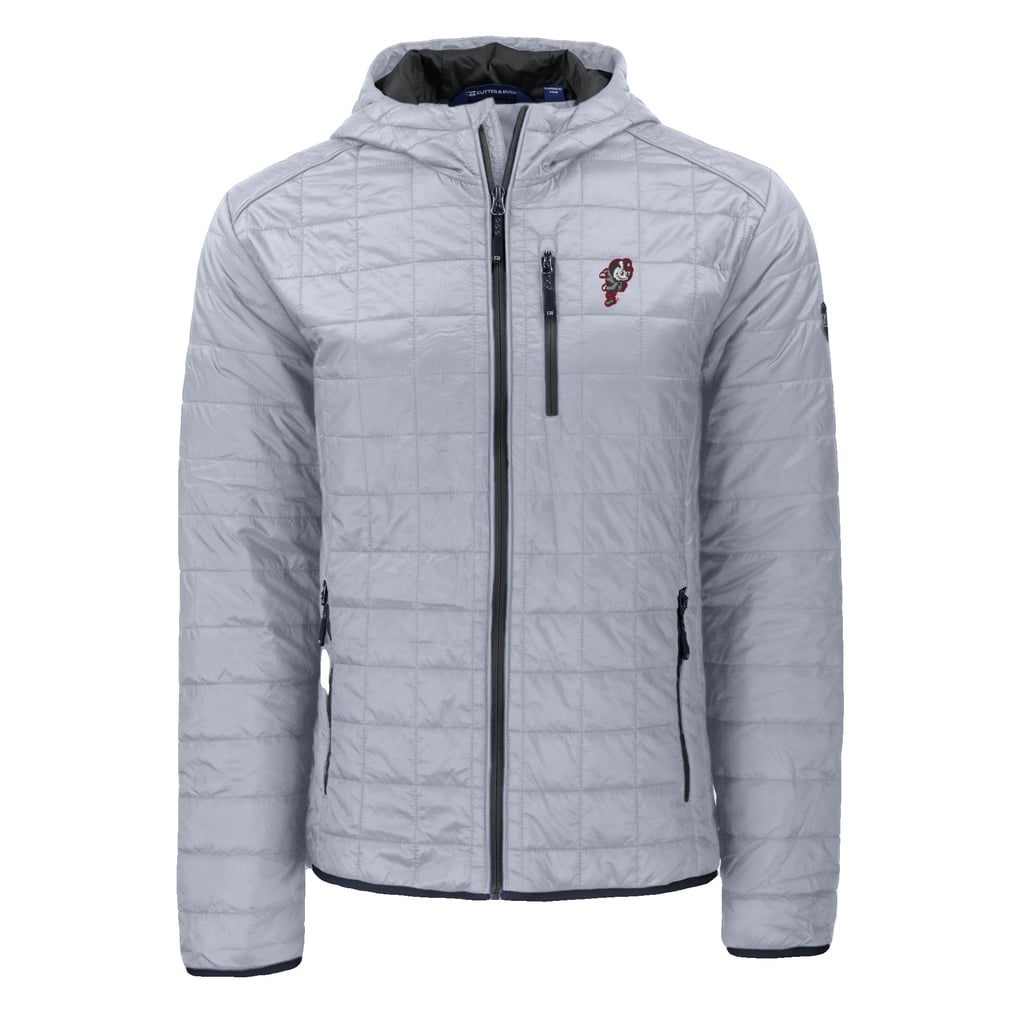  Ohio State Buckeyes Cutter & Buck Rainier Eco PrimaLoft Hooded Full-Zip Jacket - Gray